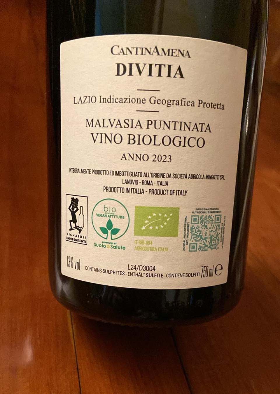 CantinAmena etichetta Vegan