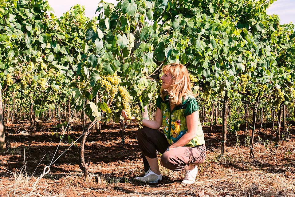 Silvia Mingotti in vigna