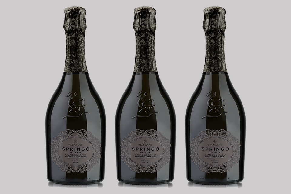 Springo Black Conegliano Prosecco Superiore Rive di Rua Docg Le Manzane